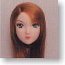 *Face painted Doll Head/Hair transplantation Type 02-PH2 (Light-brown) (Fashion Doll)