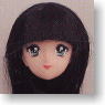 *Face painted Doll Head/Hair transplantation Type 04-PH1 (Black) (Fashion Doll)