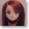 *Face painted Doll Head/Hair transplantation Type 04-PH3 (Red-brown) (Fashion Doll)