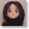 *Face painted Doll Head/Hair transplantation Type 04-PH4 (Dark-brown) (Fashion Doll)