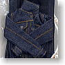 Jeans Jacket & Boots cut Jeans Set (Fashion Doll)