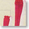 Lace Stocking/Long (Wine Red) (Fashion Doll)