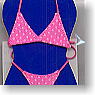 Bikini Swimsuit (Pink cloth x White Dot) (Fashion Doll)