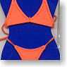Swimsuit - Triangle Bikini & String Panties (Orange) (Fashion Doll)