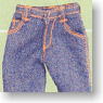 For 23cm Boots cut Jeans (Blue) (Fashion Doll)