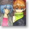 Evangelion Winter Figure Rei&Asuka 2 pieces (Arcade Prize)