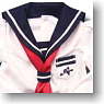 For 60cm Sailor Uniform Set (Dark-blue White) (Fashion Doll)