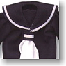 For 23cm Sailor Uniform Set (Black) (Fashion Doll)
