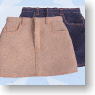 For 60cm Chino Tight Mini Skirt (Navy) (Fashion Doll)