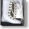 For 60cm Lacing-up Boots (White) (Fashion Doll)