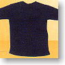 シンプルTシャツ(黒) (ドール)