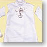 For 60cm Punk High-neck T shirt (White) (Fashion Doll)