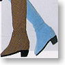 line boots (light-blue) (Fashion Doll)