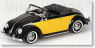 VW HEBMUELLER CABRIOLET 1949 BLACK/YELLOW (ミニカー)