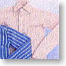 Men`s Y Shirt Stripe (Pink ST) (Fashion Doll)
