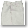 Color Slim Long Pants (White) (Fashion Doll)
