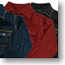 Denim Shirt (Red) (Fashion Doll)