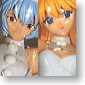Evangelion HG White Christmas Figure Rei & Asuka 2 pieces (Arcade Prize)