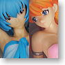 Evangelion EX Aphrodite Figure Rei & Asuka 2 pieces (Arcade Prize)