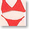 Swimsuit - Triangle Bikini & String Panties (Red) (Fashion Doll)