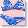 Bikini Swimsuit (Camouflage Pattern/Light Blue) (Fashion Doll)
