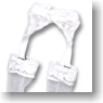 Garter belt & Panty hose (White) (Fashion Doll)