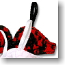 Lace UP Bra&Shorts (Black/Red) (Fashion Doll)