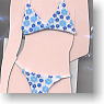 Bikini Swimsuit (Pedicel/Blue) (Fashion Doll)