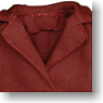 For 23cm Blazer and Skirt Set (Dark red) (Fashion Doll)