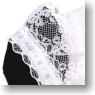 Lace Brim Bonnet (Black) (Fashion Doll)
