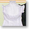 For 60cm Pin Tuck Sleeveless Blouse (White) (Fashion Doll)