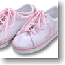 For 60cm Sneakers (White / Pink) (Fashion Doll)