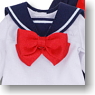 For 25cm Sailor blouse Set (White & Dark Blue) (Fashion Doll)