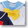For 25cm Sailor blouse Set (White & Light Blue) (Fashion Doll)