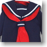 For 25cm Sailor blouse Set SukeBan Ver.(Dark Blue & Dark Blue) (Fashion Doll)
