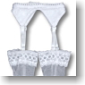 For 60cm Garter Belt & Stockings (White) (Fashion Doll)