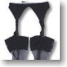 For 60cm Garter Belt & Stockings (Black) (Fashion Doll)