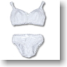 For 60cm Strapless Brassiere & Shorts (White) (Fashion Doll)