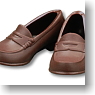 For 25cm Coin Loafer (Brown) (Fashion Doll)
