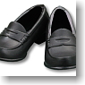 For 25cm Coin Loafer (Black) (Fashion Doll)