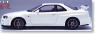 ニッサン スカイライン GT-R(R34) V.spec II (クリスタルホワイト) アップグレードバージョン (ミニカー)