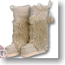 For 25cm Boots (Beige) (Fashion Doll)