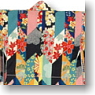 For 60cm Kimono Set -Wabana Komachi- (Blue) (Fashion Doll)