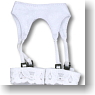 For 25cm Garter belt & Stockings (White) (Fashion Doll)