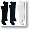 For 23cm Lib socks Set (White/Navy/Black) (Fashion Doll)