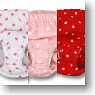 For 23cm Polka dots Pants Set (Red/Pink/White) (Fashion Doll)