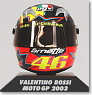 AGV ヘルメット V.ROSSI モトGP 2003 V.ロッシ (ミニカー)