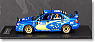 スバル インプレッサ WRC 2004 2004年度WRC第3戦ラリー・メキシコ5位 ドライバー：ミッコ・ヒルボネン(No.2) (ミニカー)
