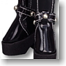 Studs Long Boots (Black) (Fashion Doll)