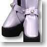 Studs Long Boots (Purple) (Fashion Doll)